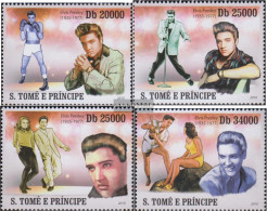 Sao TomE E PrincipE 4358-4361 (complete Issue) Unmounted Mint / Never Hinged 2010 Elvis Presley - Sao Tome En Principe