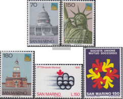 San Marino 1115-1117,1118,1121 (complete Issue) Unmounted Mint / Never Hinged 1976 U.S., Olympia, Insurance - Unused Stamps