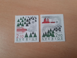 TIMBRES  SUEDE    ANNEE   1986   N  1377  /  1378    NEUFS  LUXE** - Nuovi