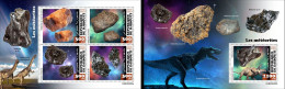 Djibouti 2023, Meteors And Dinosaurs, 4val In BF +BF - Astronomy