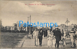 229059 URUGUAY MONTEVIDEO RAMBLA DE LOS POCITOS POSTAL POSTCARD - Uruguay