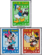 France 3785C-3787C (complete Issue) Unmounted Mint / Never Hinged 2004 Walt-Disney-Figures - Neufs