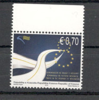 KOSOVO - MNH STAMP - IMPROVING THE CONNECTION WITH THE EU - 2010. - Kosovo