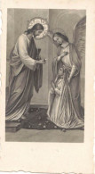 HERAULT LACAUNETTE SOUVENIR PIEUX COMMUNION EGLISE SIMONE MOLINIER IMAGE PIEUSE CHROMO HOLY CARD SANTINI - Imágenes Religiosas