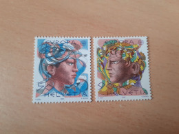 TIMBRES  SUISSE    ANNEE   1986   N  1244  /  1245    NEUFS  LUXE** - Neufs