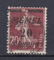 MEMEL 1922 Used (o) Mi 56 #MM25 - Memelgebiet 1923