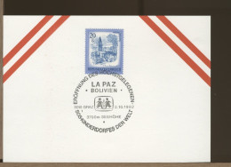 AUSTRIA OSTERREICH  - 1982 - SOS KINDERDORFES DER WELT -   LA PAZ - BOLIVIEN - Cartas & Documentos