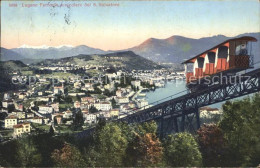 12047569 Lugano TI Ferrovia Funicolare Del Monte San Salvatore Bergbahn Lugano - Sonstige & Ohne Zuordnung