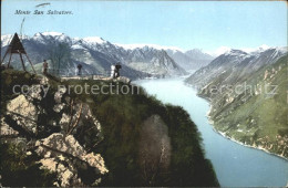 12047549 Lugano TI Aussichtsplattform Monte San Salvatore Luganersee Alpenpanora - Sonstige & Ohne Zuordnung