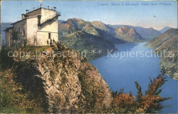 12047499 Lugano TI Monte San Salvatore Vista Verso Porlezza Lago Di Lugano Lugan - Sonstige & Ohne Zuordnung