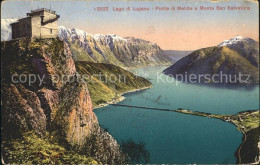 12047459 Lugano TI Monte San Salvatore Ponte Di Melide Lago Di Lugano Luganersee - Sonstige & Ohne Zuordnung