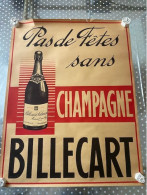 Champagne Billecart Affiche Format : 64.5 X 50 Cm - Afiches