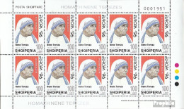 Albanien 2636 Kleinbogen (kompl.Ausg.) Postfrisch 1997 Tod Von Mutter Teresa - Albanien
