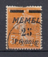 MEMEL 1922 Used (o) Mi 58 #MM27 - Memel (Klaïpeda) 1923