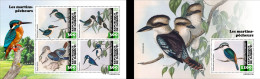 Djibouti 2023, Animals, Kingfisher, 4val In BF +BF - Marine Web-footed Birds