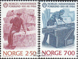 Norwegen 944-945 (kompl.Ausg.) Postfrisch 1986 Handwerkerverband - Unused Stamps