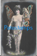 229061 ART ARTE WOMAN BUTTERFLY POSTAL POSTCARD - Sin Clasificación