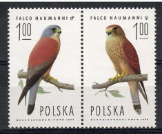 Poland 1975 Mi 2354-2355 MNH  (LZE4 PLDpar2354-2355) - Eagles & Birds Of Prey