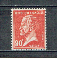 178 Pasteur 90 C. Rouge Variété Tête De Nègre Luxe - 1922-26 Pasteur