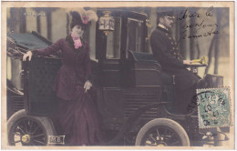 SPECTACLE - ARTISTES 1900 - Portrait De Mlle SOREL Dans Automobile - Vrouwen