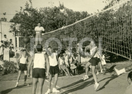 50s OLD ORIGINAL AMATEUR FOTO PHOTO JOGO VOLEIBOL VOLLEYBALL VOLLEY GAME LUANDA ANGOLA AFRICA AFRIQUE AT383 - Sports