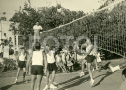 50s OLD ORIGINAL AMATEUR FOTO PHOTO JOGO VOLEIBOL VOLLEYBALL VOLLEY GAME LUANDA ANGOLA AFRICA AFRIQUE AT383 - Sporten