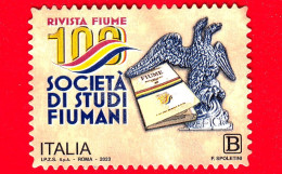 ITALIA - Usato - 2023 - 100 Anni Della Società Di Studi Fiumani – Aquila - B - 2021-...: Usados