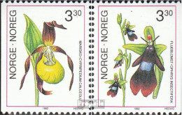 Norwegen 1088-1089 (kompl.Ausg.) Postfrisch 1992 Orchideen - Nuevos