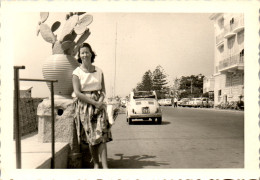 Photographie Photo Vintage Snapshot Amateur  Automobile Voiture Auto Fiat 500 - Auto's