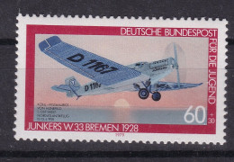 GERMANIA NUOVO MNH ** JUNKERS W 33 - Avions