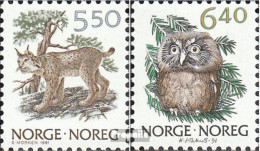 Norwegen 1059-1060 (kompl.Ausg.) Postfrisch 1991 Natur - Ongebruikt