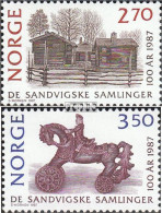 Norwegen 971-972 (kompl.Ausg.) Postfrisch 1987 Sandvig Sammlungen - Unused Stamps