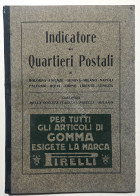 Omaggio Pirelli Indicatore Quartieri Postali 10 Grandi Città D'Italia - Ed. 1924 - Autres & Non Classés