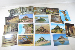 Lot Cartes Postales Vintage Mont Saint Michel Manche Normandie. Cartes Vierges - Le Mont Saint Michel