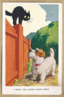 GB.- I WICH YOU WERE DOWN HERE. 1938. ARTIST: G.W. GOSS. XL SERIES. No. 4 - Dogs