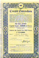 CRÉDIT OSTENDAIS; Action - Banque & Assurance