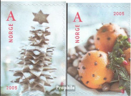 Norwegen 1558Dl-1559Dl (kompl.Ausg.) Postfrisch 2005 Weihnachten - Unused Stamps