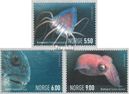 Norwegen 1490-1492 (kompl.Ausg.) Postfrisch 2004 Meerestiere - Unused Stamps