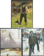 Norwegen 1493-1495 (kompl.Ausg.) Postfrisch 2004 Gemälde - Unused Stamps