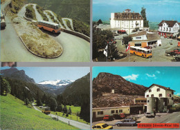 CPA CARTE POSTALE SUISSE 4 X POSTALAUTO AUTO PÖSTALE CAR POSTAL - Sammlungen & Sammellose