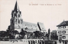 Gr Umstadt - Markt M.Brunnen U.ev.Kirche - Darmstadt