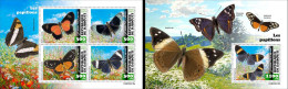 Djibouti 2023, Animals, Butterflies, 4val In BF +BF - Papillons