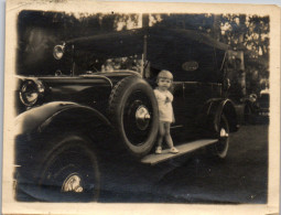 Photographie Photo Vintage Snapshot Amateur Automobile Voiture Cabriolet  - Automobile