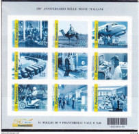 2012 FOGLIETTO POSTE ITALIANE 150 ANNI NUOVO MNH - Hojas Bloque