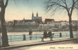 12043449 Basel BS Muenster Mit Pfalz Rheinpromenade Basel BS - Sonstige & Ohne Zuordnung