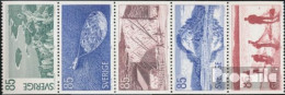 Schweden 945-949 Fünferstreifen (kompl.Ausg.) Postfrisch 1976 Angermanland - Neufs