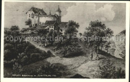 12042429 Arlesheim Schloss Birseck Vor Der Zerstoerung 1792 Kuenstler G. Monbaro - Altri & Non Classificati
