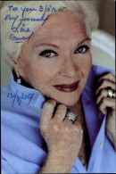Autogrammkarte Sängerin Line Renaud, Portrait, Autogramm - Historical Famous People