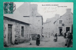 N°137 SEMEUSE CARTE POSTALE ST GONNERY GONERY MORBIHAN BOITE RURALE G PONTIVY POUR ORIGNY EN THIERACHE AISNE 1908 - 1877-1920: Période Semi Moderne