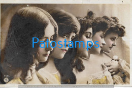 229067 REAL PHOTO FIVE WOMAN BEAUTY PHOTOGRAPHIC TRICK POSTAL POSTCARD - Photographie